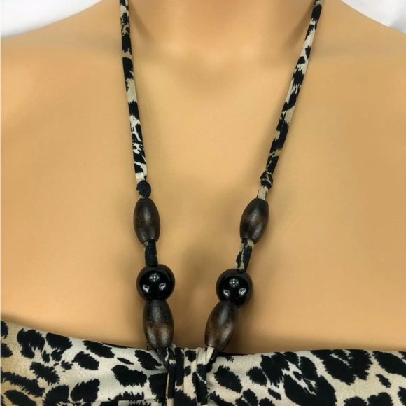 My Michelle Halter Leopard dress Size S - Picture 9 of 9